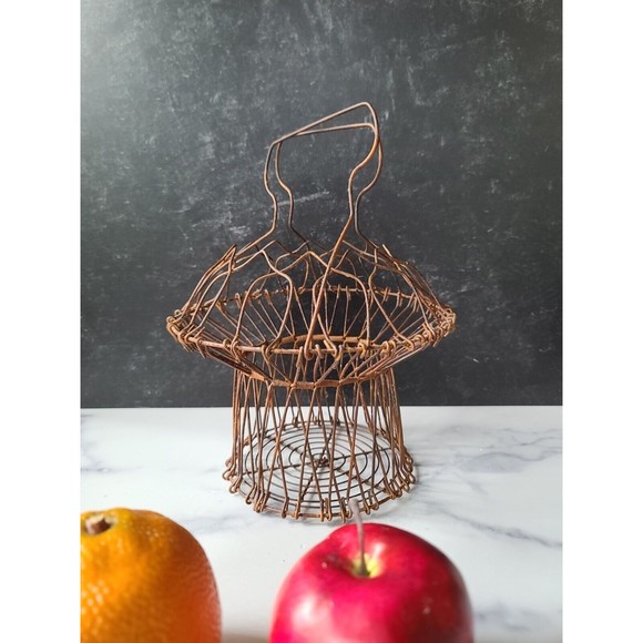 Vintage Faux Fruit In Wire Basket Home Decor - Picture 10 of 10